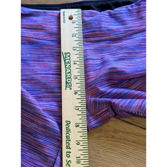 Athleta Girl Purple Blue Pink Ombre Tie Dye Watercolor Leggings Large 12 Preppy‎ - Picture 5 of 11